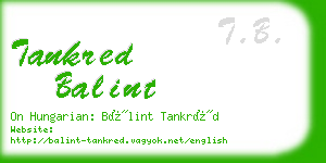 tankred balint business card